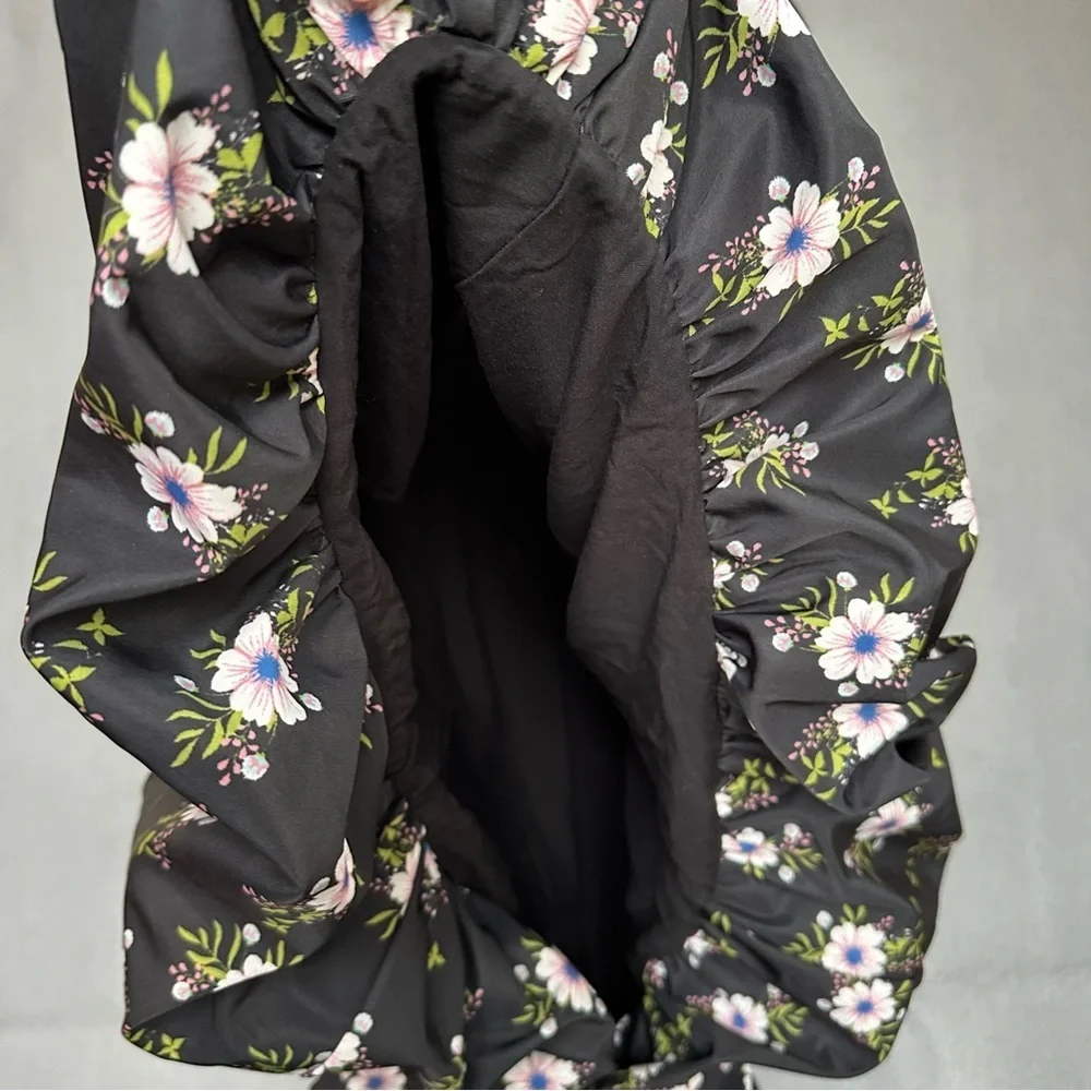 Free People In A Bubble Mini Dress Floral Smocked Zip Back OB1725278 Size Medium